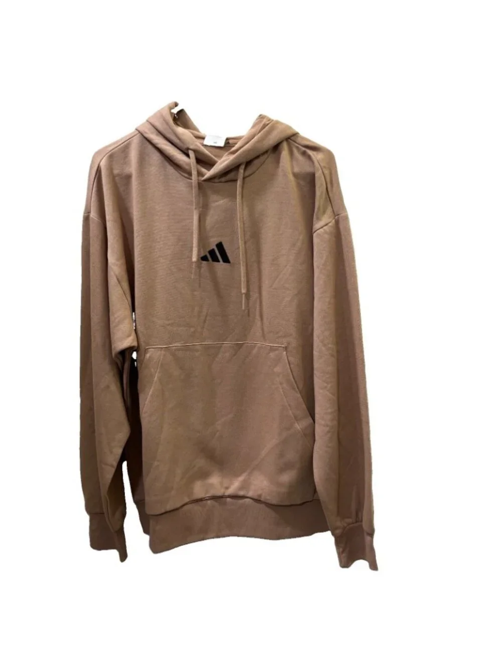 Adidas Feel Cozy Hooded Sweatshirt Warm Sandstone  Classic Sports Size LT NWT